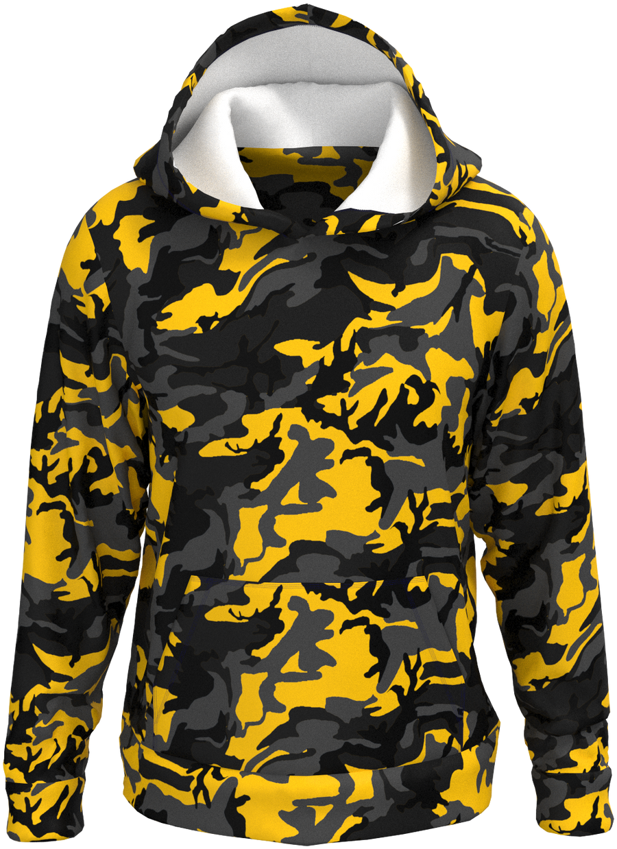 PIT Camo Black Yellow - Hoodie