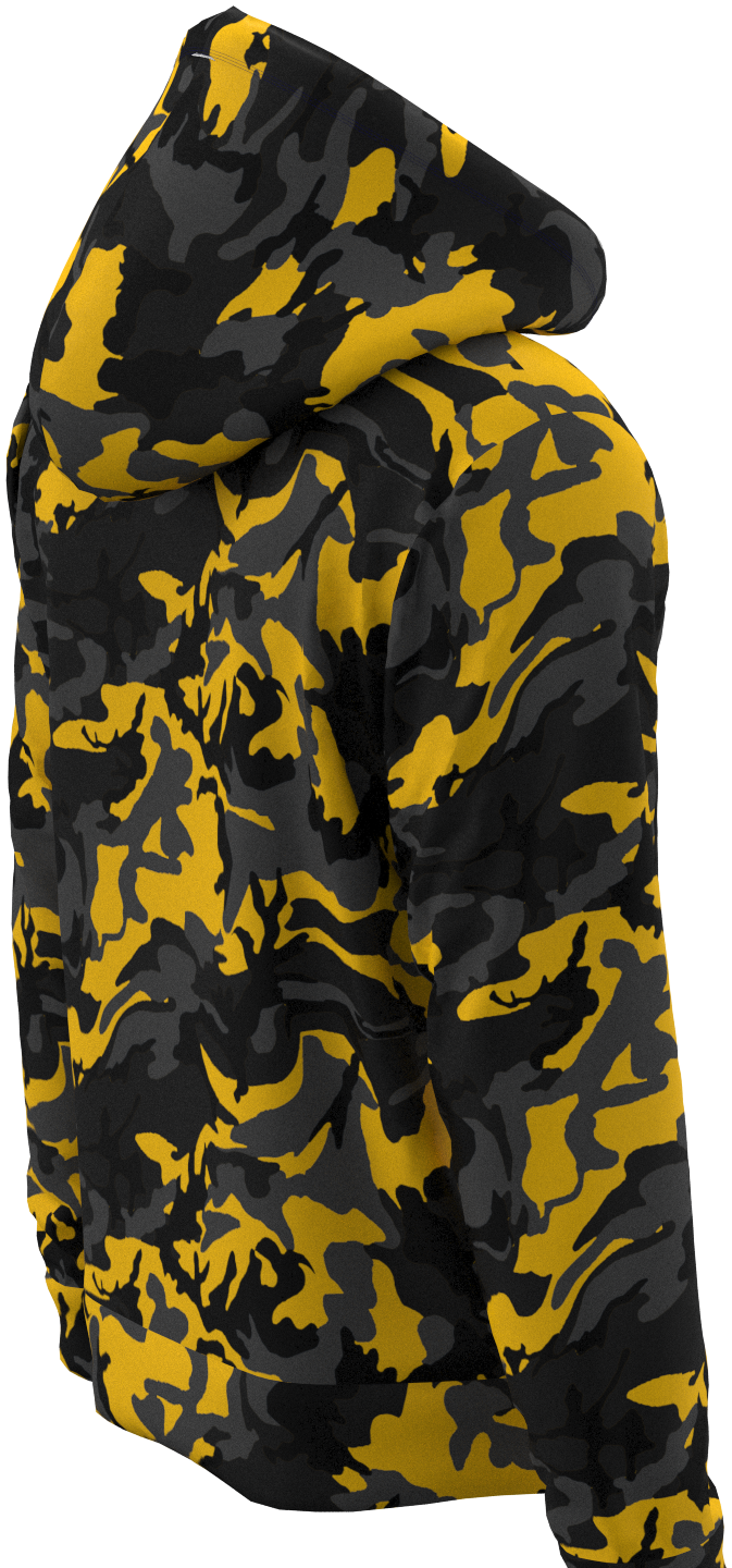 PIT Camo Black Yellow - Hoodie