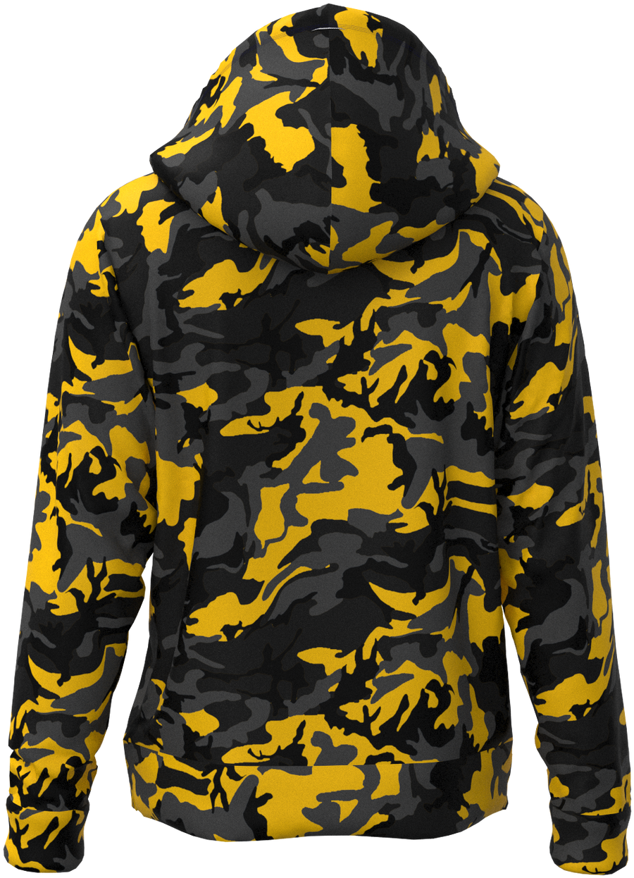 PIT Camo Black Yellow - Hoodie