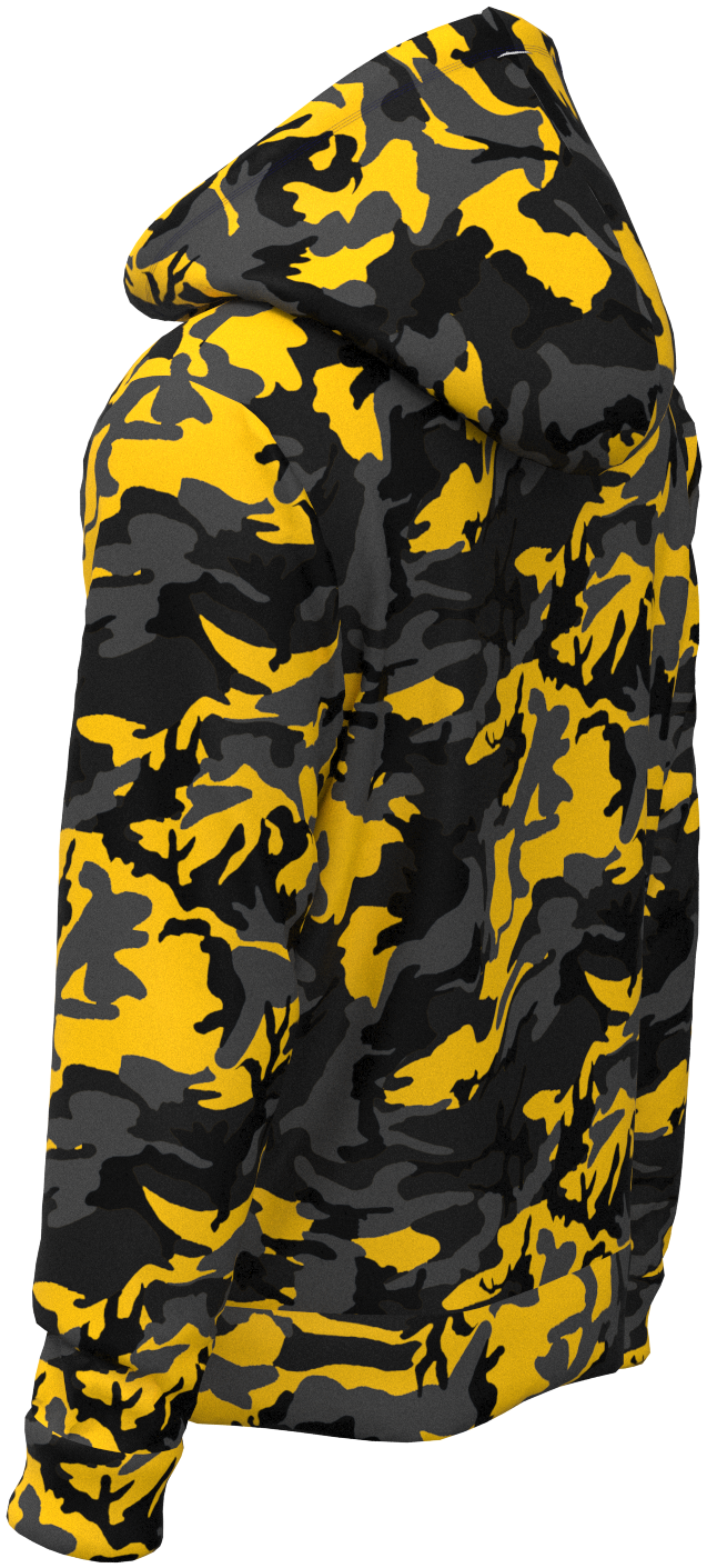 PIT Camo Black Yellow - Hoodie