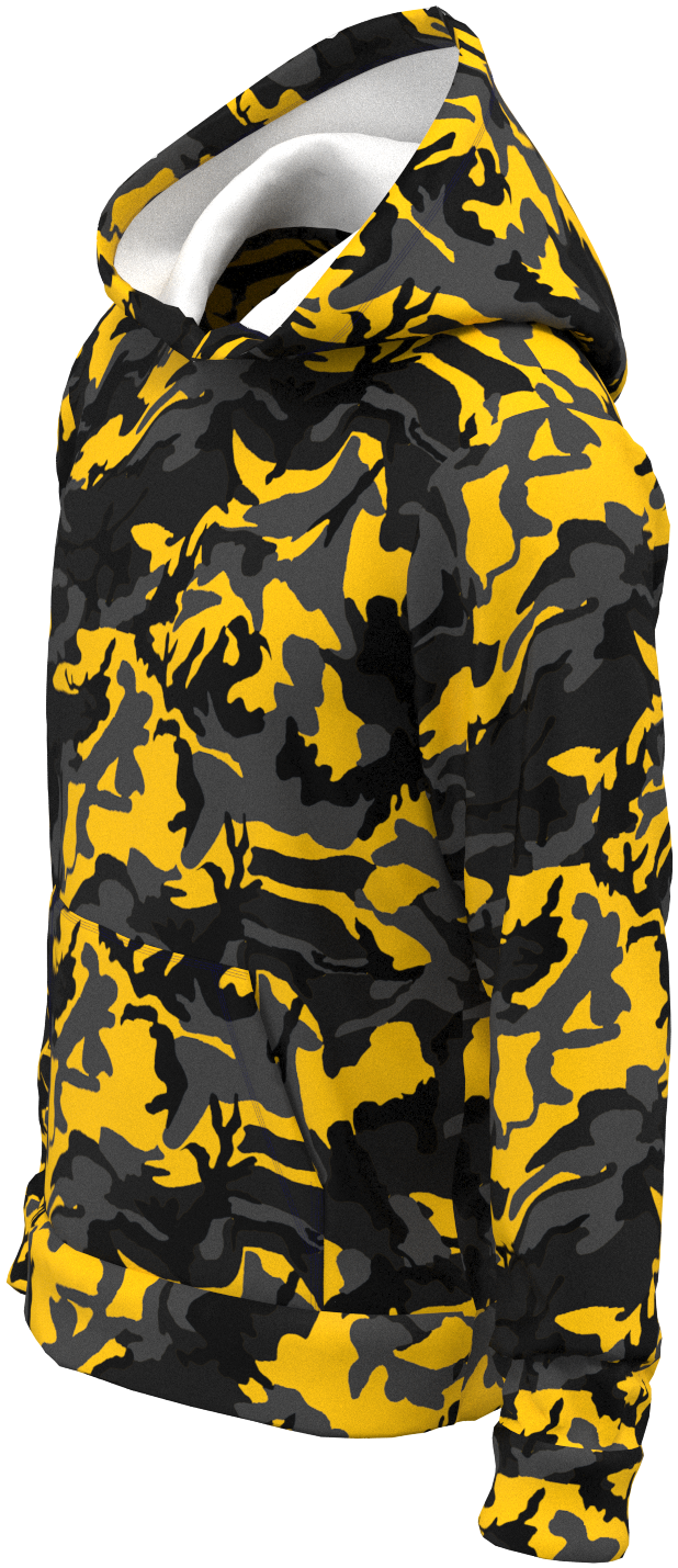 PIT Camo Black Yellow - Hoodie