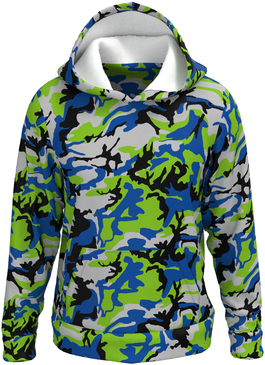 SEA Camo Green Blue - Hoodie