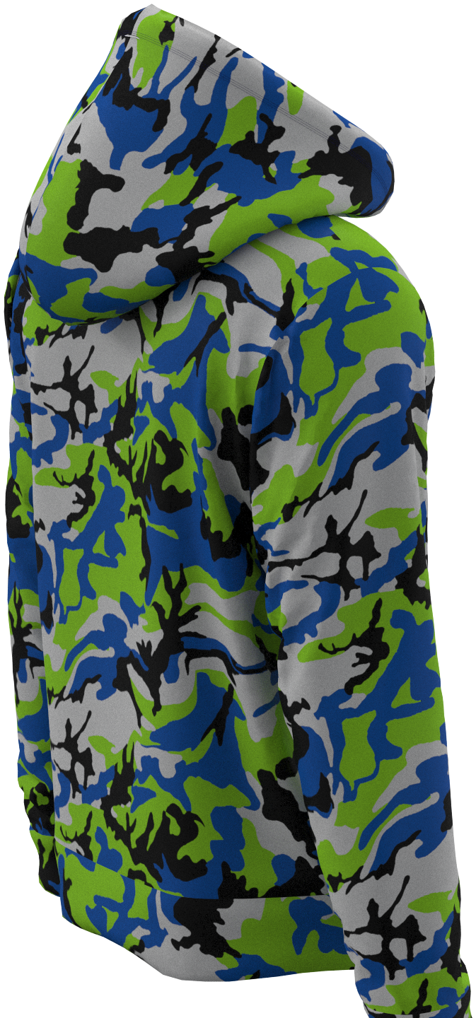 SEA Camo Green Blue - Hoodie