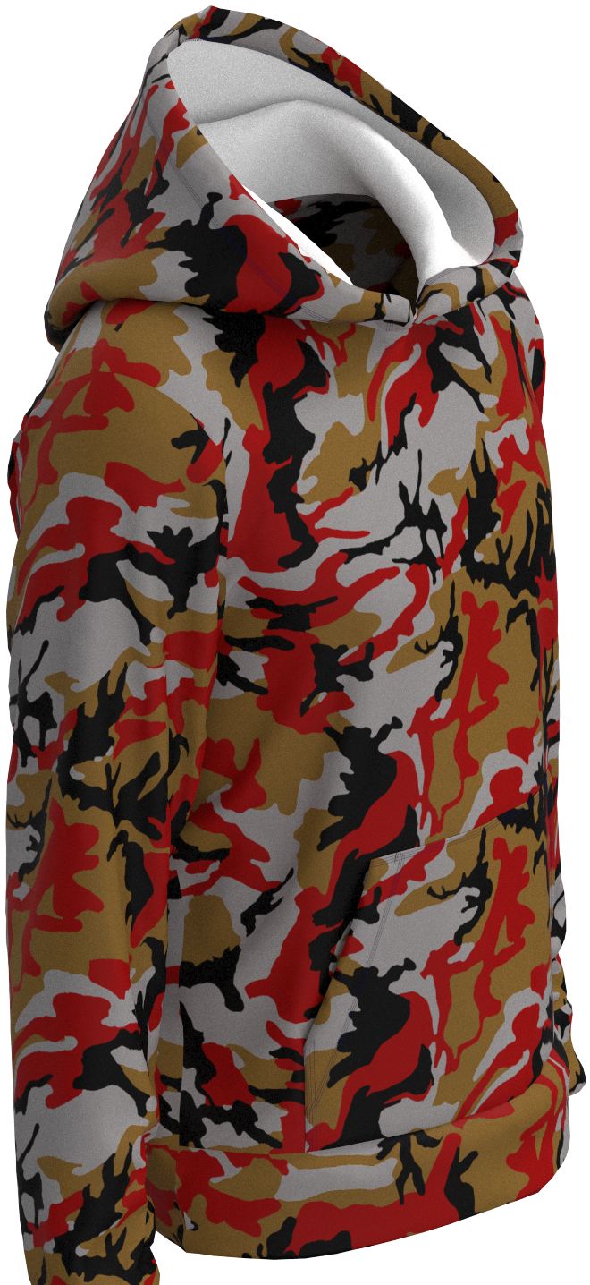 SF Camo Red Gold - Hoodie