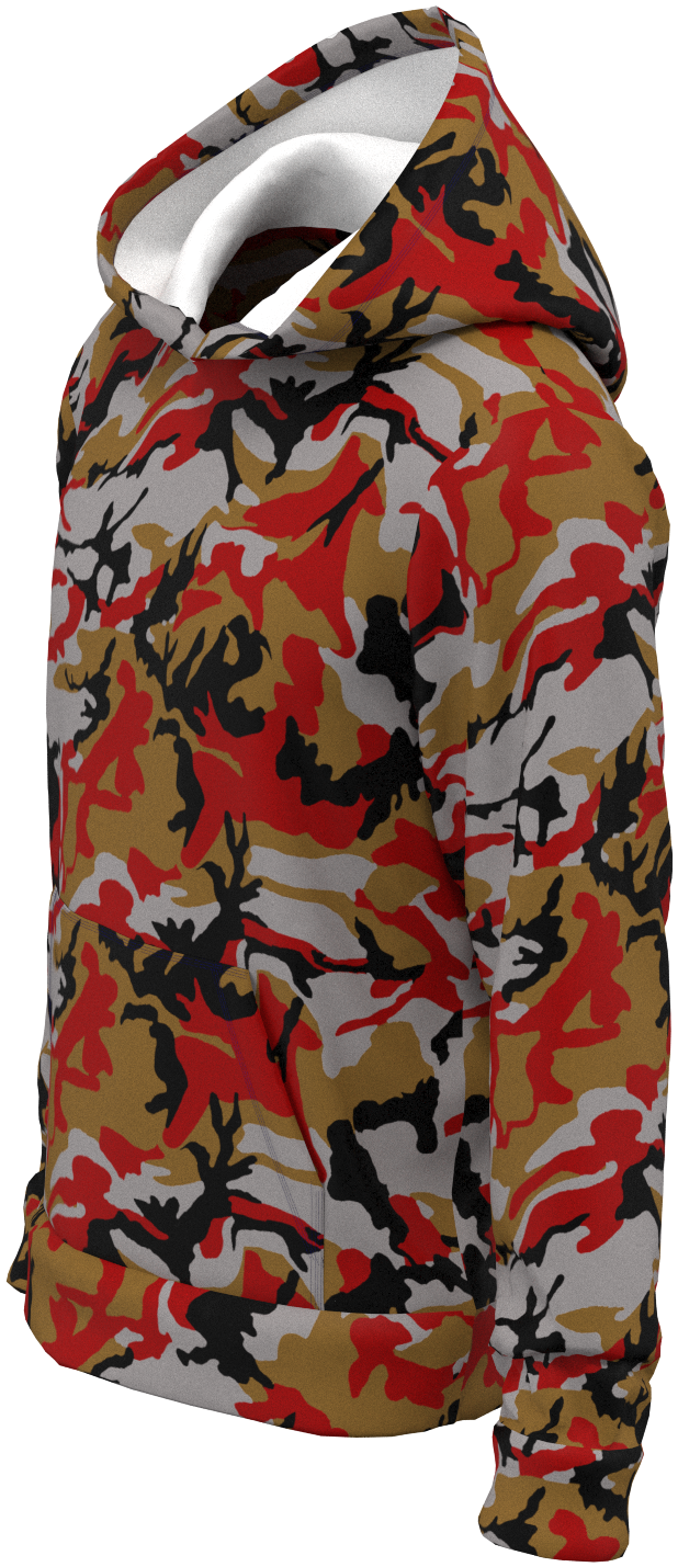 SF Camo Red Gold - Hoodie