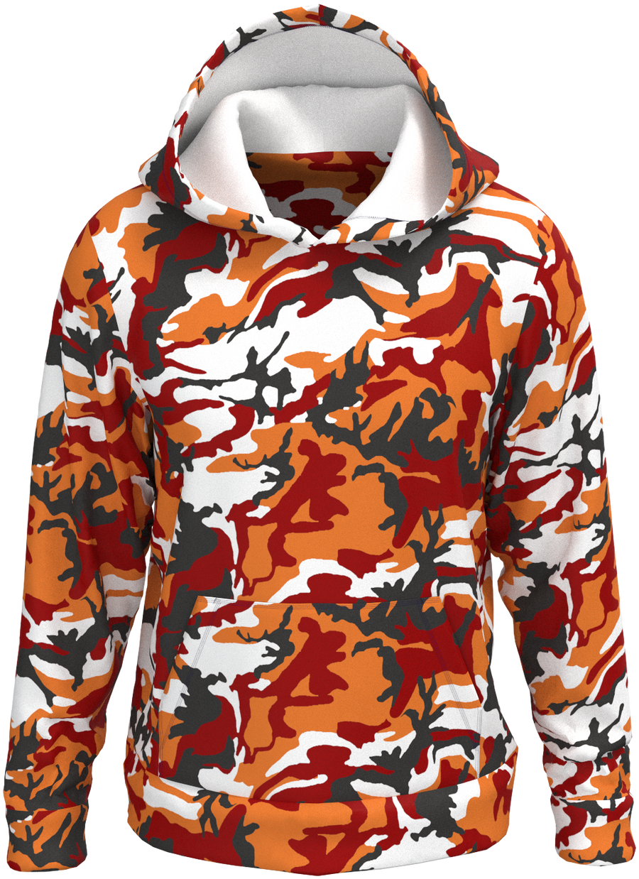 TB Camo Orange Red - Hoodie