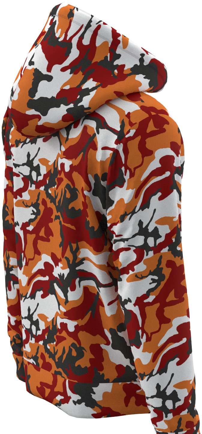 TB Camo Orange Red - Hoodie