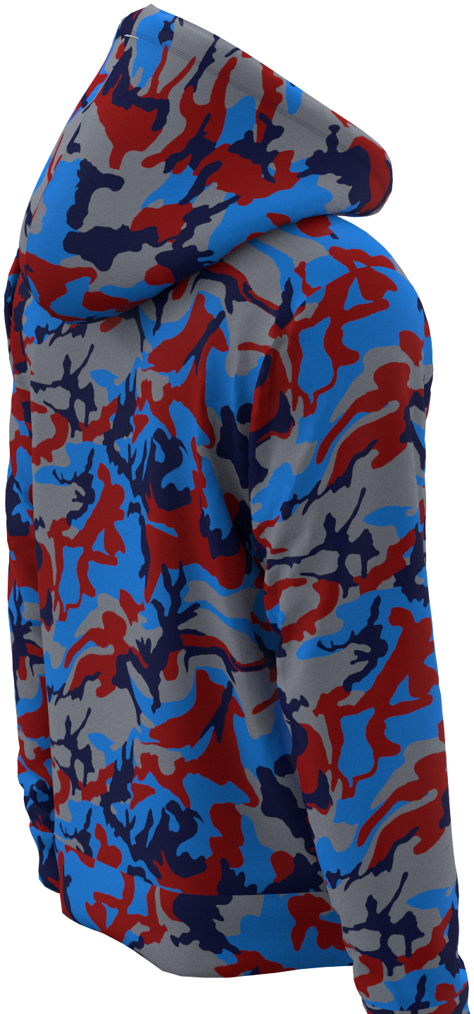 TN Camo Red Blue - Hoodie