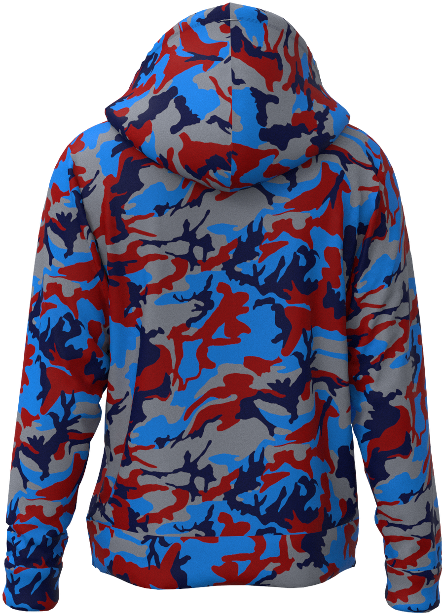 TN Camo Red Blue - Hoodie