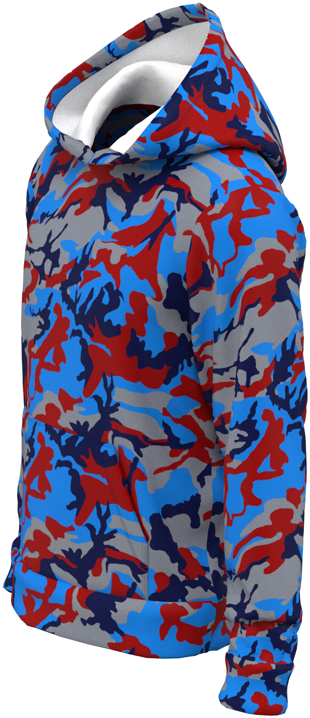 TN Camo Red Blue - Hoodie