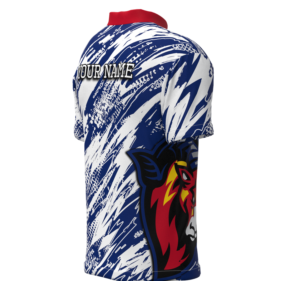 Colorado Tournament Mock Collar Zip - Bowling Jersey