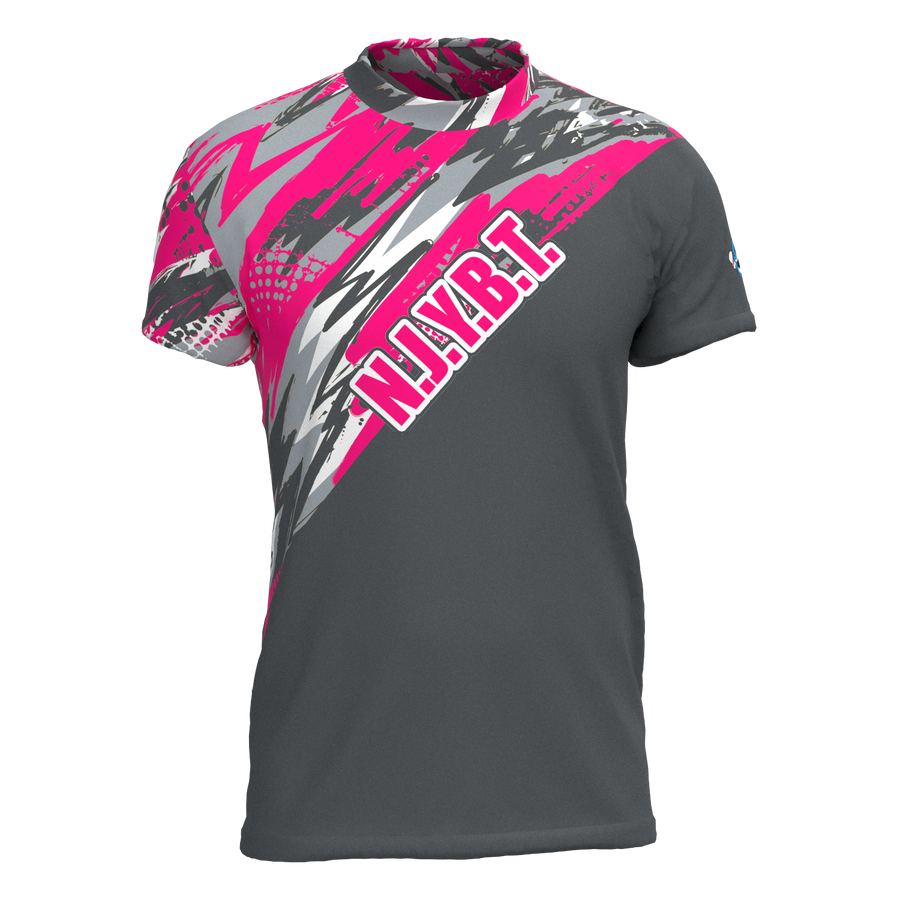 Crazy Zag Pink Performance T-Shirt NJYBT