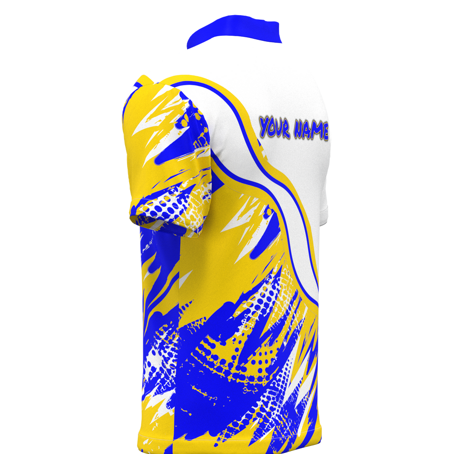 Delaware Tournament Mock Collar Zip - Bowling Jersey
