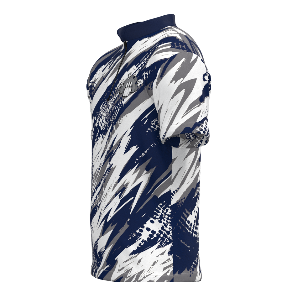 BTHS Mock Collar Zip - Bowling Jersey