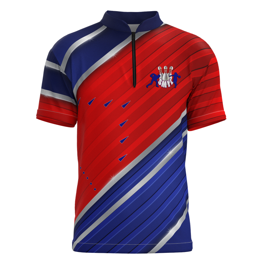 SMYL Mock Collar Zip - Bowling Jersey