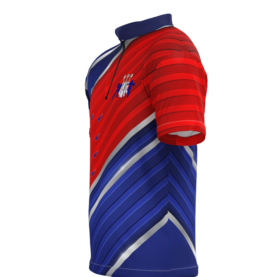 SMYL Mock Collar Zip - Bowling Jersey