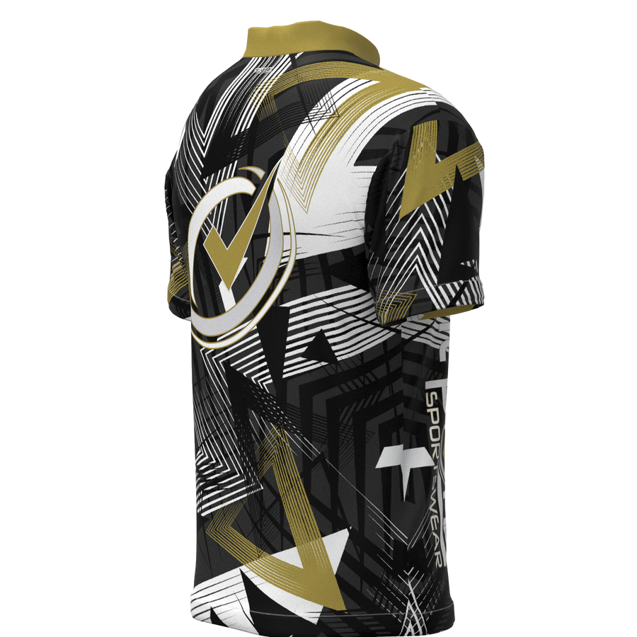 Transfusion Gold Mock Collar Zip - Bowling Jersey