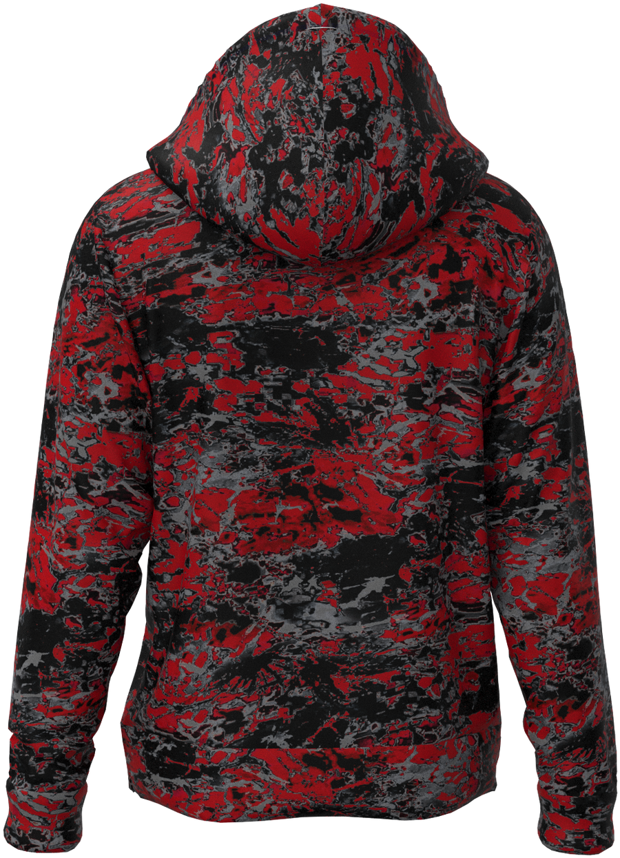 ATL Neo TieDye Red Black Hoodie