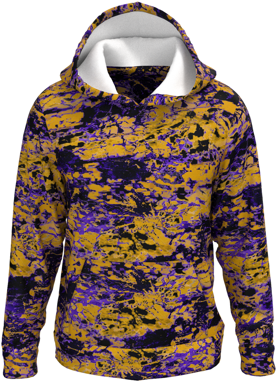 BLT Neo Tie Dye Purple Gold Hoodie