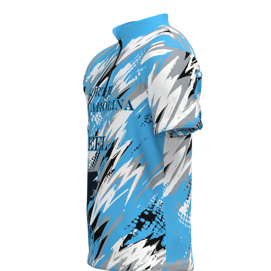 North Carolina Tournament Mock Collar Zip - Bowling Jersey