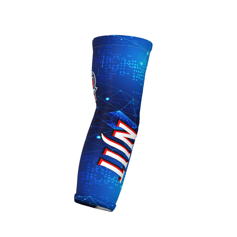 Spirit Sleeve NJIT Blue 0's and 1's