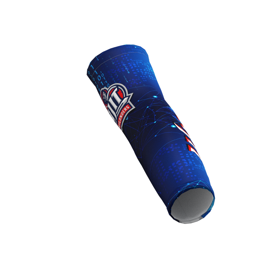 Spirit Sleeve NJIT Blue 0's and 1's