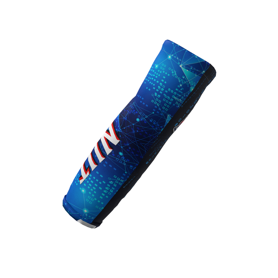 Spirit Sleeve NJIT Blue 0's and 1's