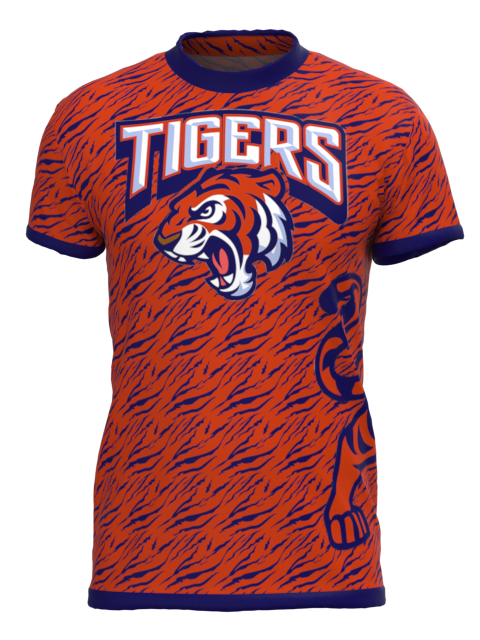 Short Sleeve T-Shirt/Jersey - Tigers 1 MOCK UP ONLY